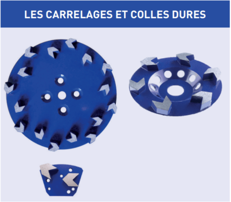 ponçage ou surfaçage dans les carrelages et colles dures